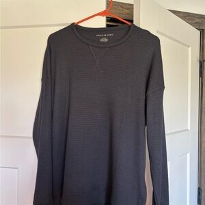 American Eagle Navy Waffle Knit Sweater